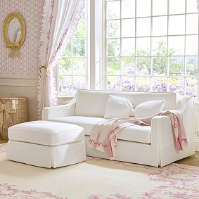 LoveShackFancy Eyelet Oversized Bow Pillow