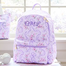 LoveShackFancy Lavender Fete de Leau Colby Backpack, Large