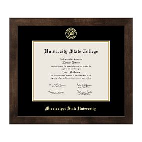 College Diploma Frame - Mocha Walnut