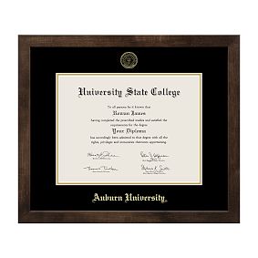 College Diploma Frame - Mocha Walnut