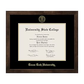 College Diploma Frame - Mocha Walnut