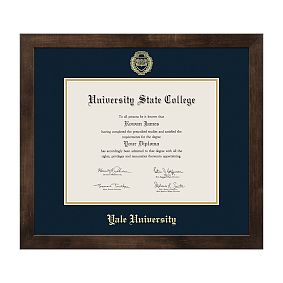 College Diploma Frame - Mocha Walnut