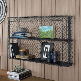 Industrial 2-Tier Bookcase