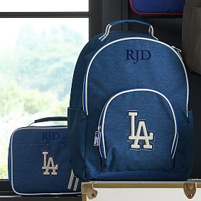 Gear-Up MLB Los Angeles Dodgers Large Backpack and Lunch Box  Bundle, Set of 2