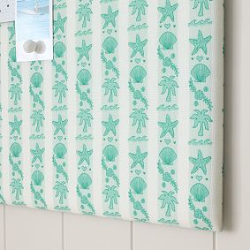 Pink Palm Puff No Nails Frameless Pinboard