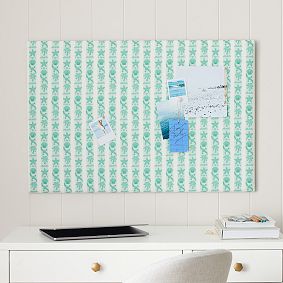 Pink Palm Puff No Nails Frameless Pinboard