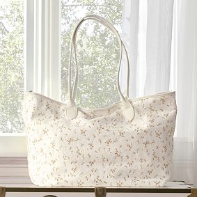 LoveShackFancy Natural Ditsy Tote Bag