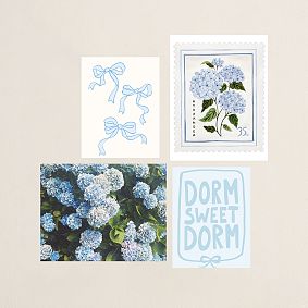 Blue Art Print Poster Set