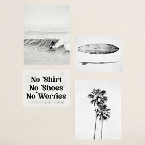 Summer Surf Art Print Poster Set