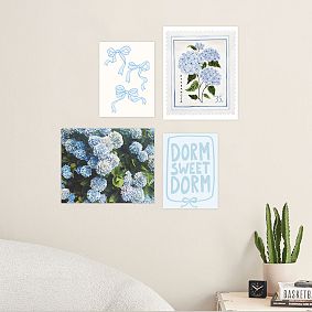 Blue Art Print Poster Set