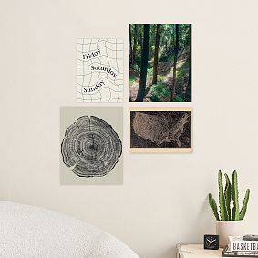 Forest Lines Art Print Poster Set