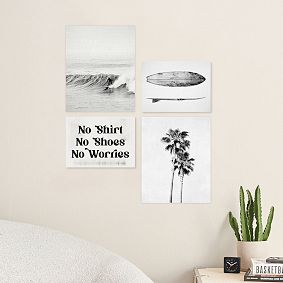 Summer Surf Art Print Poster Set