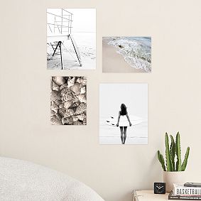 Surfer Girl Art Print Poster Set