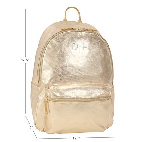 Colby Metallic Gold Backpack, Large