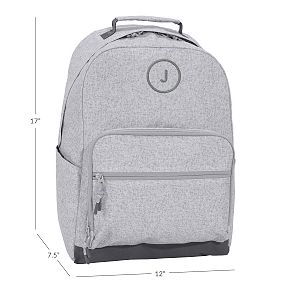 Gear-Up Heathered Gray Backpack, Large