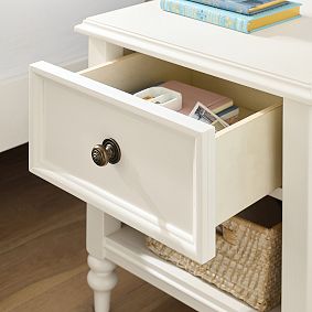 Chris Loves Julia Turned Wood Nightstand (20")