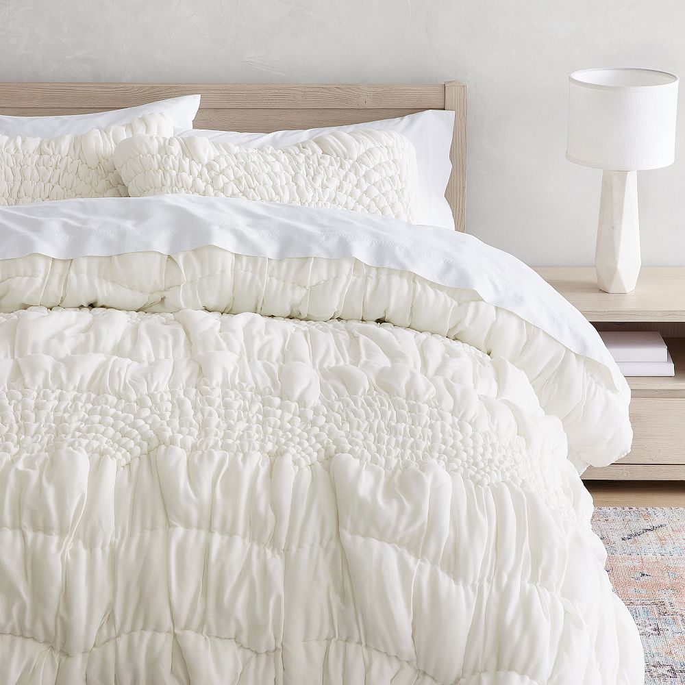 Cream Puff Microfiber Quilt | Pottery Barn Teen