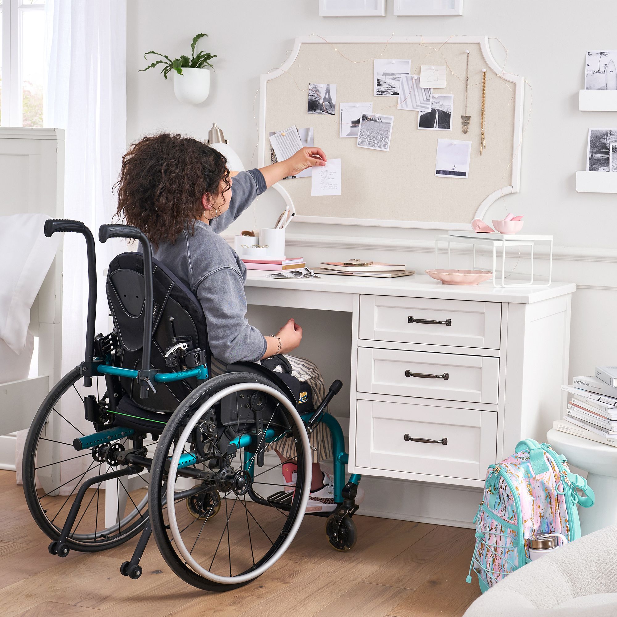 Hampton Accessible Desk (53"w x 21"d) by Pottery Barn Teen