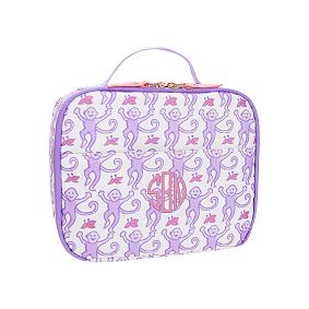 Colby Roller Rabbit Lavender Monkey Backpack &amp; Lunch Box Bundle