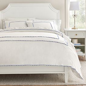 Organic Mini Ricrac Border Duvet Cover