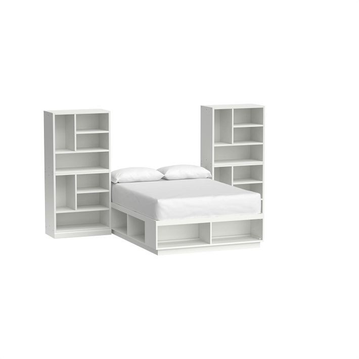 Stack Me Up Storage Bed & Bookcase Set | Pottery Barn Teen