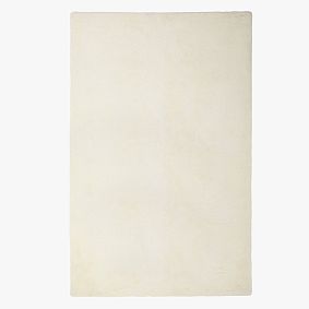 Open Box: Washable Faux-Bunny Fur Rug (3' x 5') - Ivory
