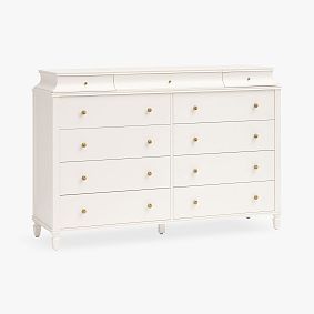 Charlotte 10 Drawer Grand Vanity Dresser (63.5w x 19d")