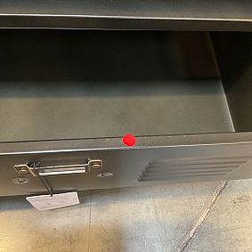 Open Box: Locker Nightstand (24") - Industrial Black