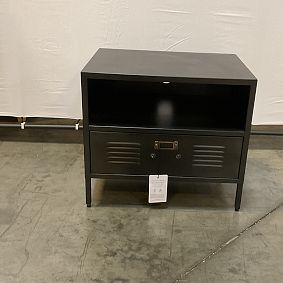 Open Box: Locker Nightstand (24") - Industrial Black