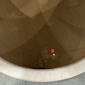 Open Box: Whitewash Coastal Rattan Round Mirror (30")