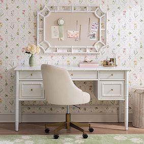 AERIN Bamboo Storage Desk (56"w x 20"d)