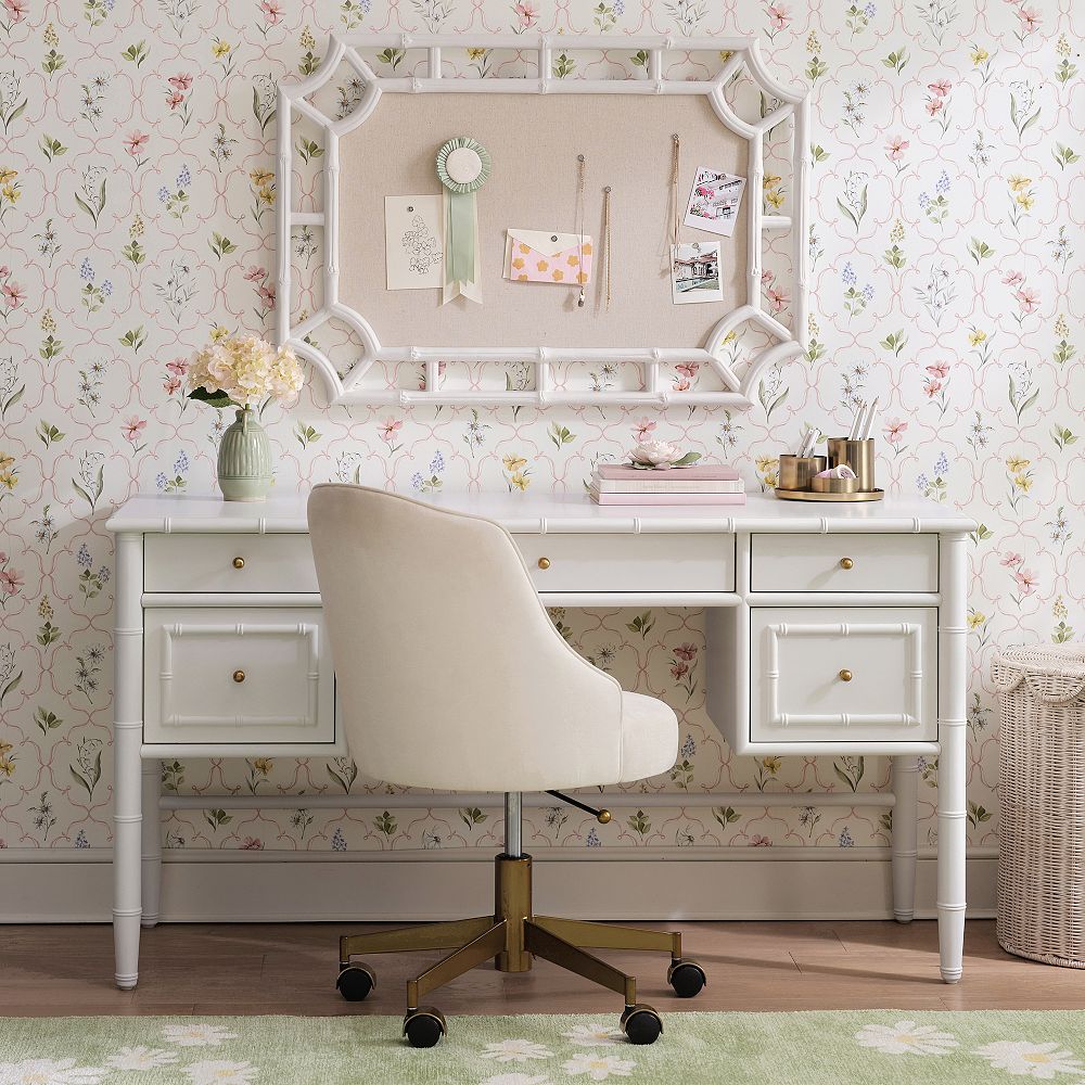 AERIN Bamboo Storage Desk (56")