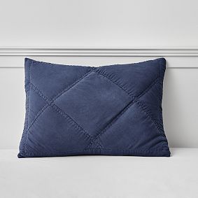 Washed Rapids Faded Navy Standard Sham