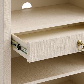 AERIN Raffia Bookcase (28")