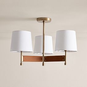Classic Leather Semi Flushmount