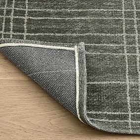 Plaid Washable Rug