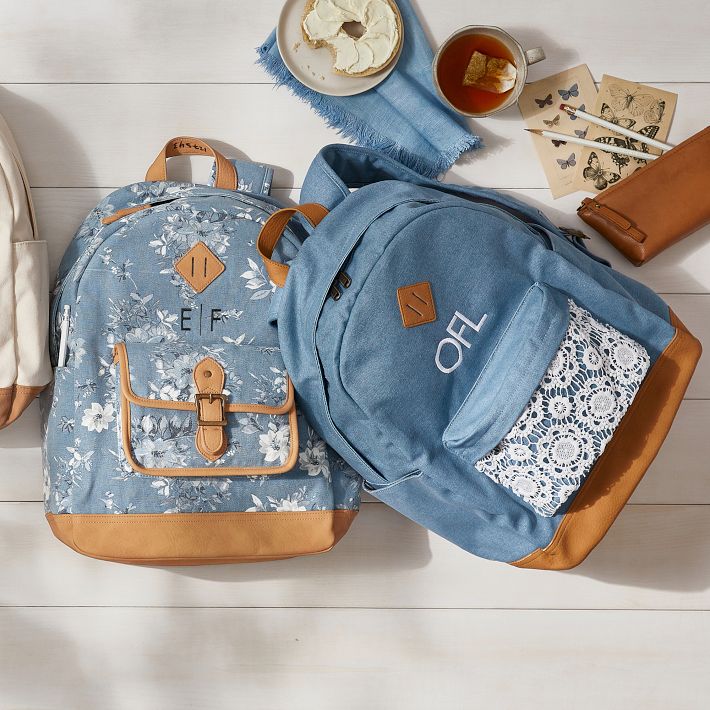 XOXO Light Blue Monogram Backpack with Gold Accent XOXO Backpacks for Women on Sale up to 90% Off: Poshmark main image 4