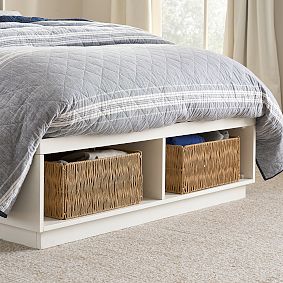 Stack Me Up Platform Storage Bed &amp; Mixed Bookcase Tower Set