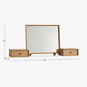 west elm x pbt Mid-Century Vanity Hutch (48"w x 10.5"d)