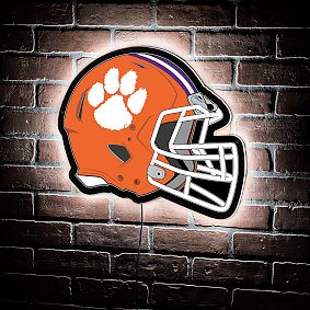 clemson football helmet lamp University LightHeaded This wall decor is a must Clemson University Football Helmet LED