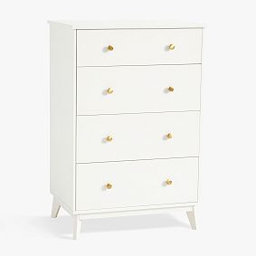 Open Box: Keaton 4-Drawer Tall Dresser (31.5") - Simply White