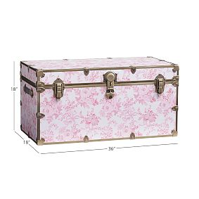 LoveShackFancy Garden Damask XXL Dorm Trunk (36")