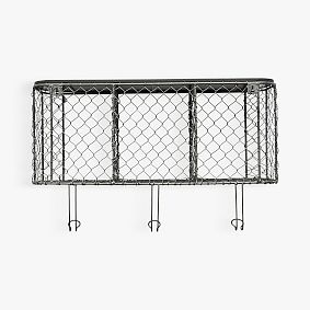 Industrial Shelf With Hooks