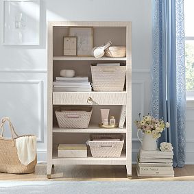 AERIN Raffia Bookcase (28")