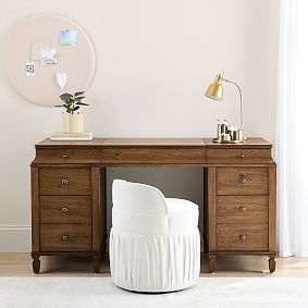 Charlotte Smart Flip-Top Vanity Desk (58")