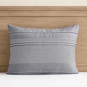  Owen Stripe Charcoal Standard Sham