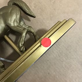 Open Box: Horse Shaped Table Lamp (17") - Antiqued Brass 
