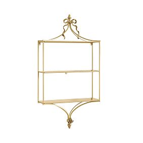 Open Box: LoveShackFancy Bow Bookcase (25"W x 51"H) - Gold