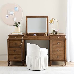 Charlotte Smart Flip-Top Vanity Desk (58")