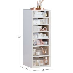 Wood &amp; Acrylic Storage Tower (12"x33")